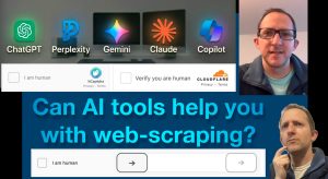 Can AI tools help you with web-scraping and CAPTCHA-bypass?