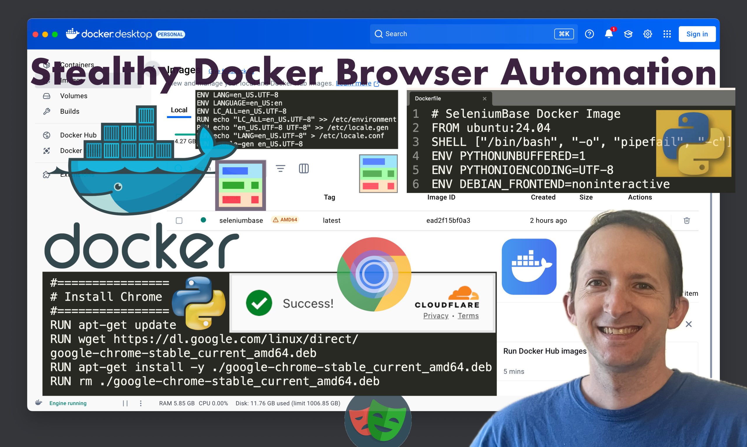Stealthy Docker Browser Automation - SeleniumBase